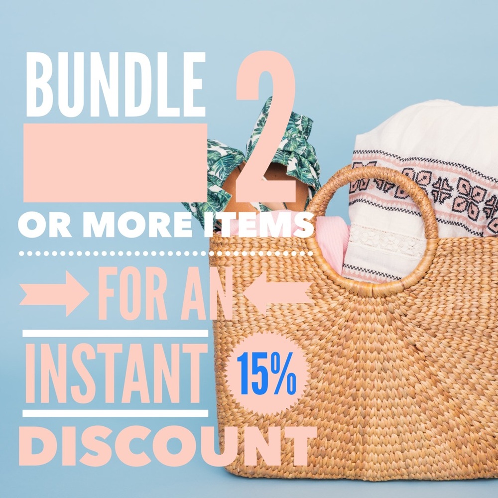 Bundle 2 or More for *Instant* 15% Discount! ✅ 💵